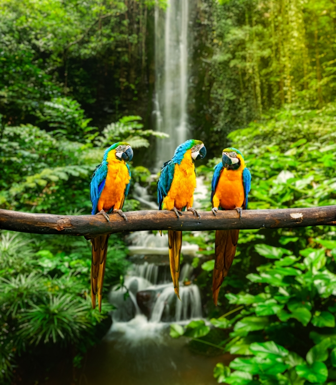 parrot rainforest